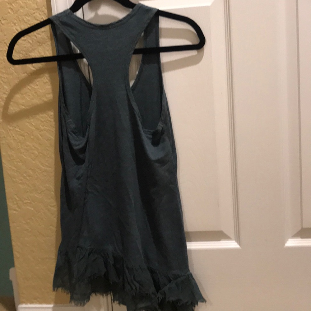 Splendid Ruffle Bottom Racerback Top XS - Picture 5 of 5